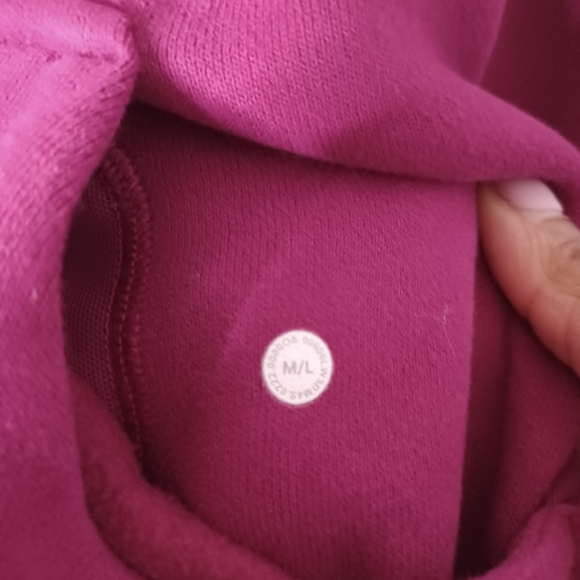 Lululemon Scuba Oversized Half Zip Hoodie Magenta Purple - Picture 7 of 7